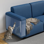 10PC & 30 PINS Sticks Securely Cat Scratch Furniture Protector-10 Pack Thicken Self-Adhesive Single Side Couch Protector from Cat Claws Scratching,Anti Scratch Deterren Protectors (10PC-30 PINS)