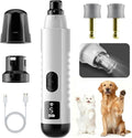 2026 New Silent Groom Pro Dog Nail Grinder, 5-Speed Dog Nail Grinder with Led Light, 40 db Quiet Painless Paws Grooming for Small Medium Large Dogs, USB Rechargeable