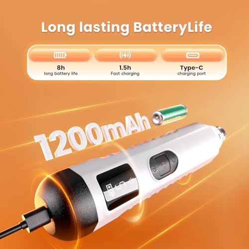 2026 New Silent Groom Pro Dog Nail Grinder, 5-Speed Dog Nail Grinder with Led Light, 40 db Quiet Painless Paws Grooming for Small Medium Large Dogs, USB Rechargeable
