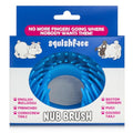 Nub Brush – Corkscrew Tail Dog Brush for Bulldogs | Silicone Grooming Brush for Trapped Hair, Debris, Itchy Skin Folds & Scooting - Great for Small Animals