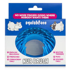 Nub Brush – Corkscrew Tail Dog Brush for Bulldogs | Silicone Grooming Brush for Trapped Hair, Debris, Itchy Skin Folds & Scooting - Great for Small Animals
