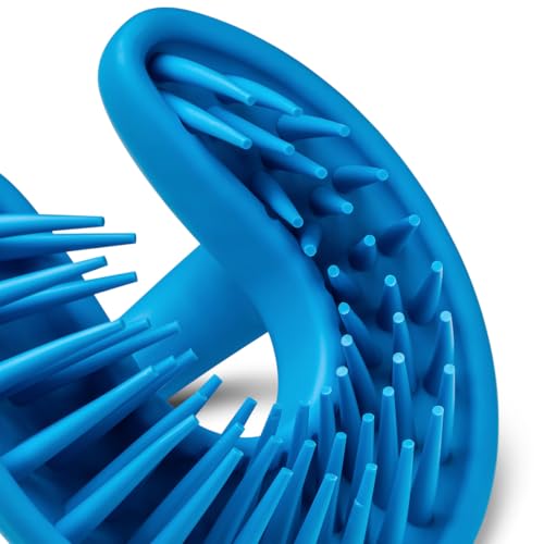 Nub Brush – Corkscrew Tail Dog Brush for Bulldogs | Silicone Grooming Brush for Trapped Hair, Debris, Itchy Skin Folds & Scooting - Great for Small Animals