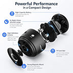 Hidden Camera, Spy Camera - 1080p HD WiFi Wireless Tiny Indoor Security Mini Cam with Night Vision & PIR Motion Detection - Nanny Cam for Baby/Pet/Home/Office Monitoring.Black