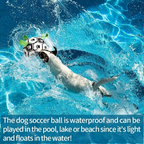 Interactive Dog Toys Dog Soccer Ball to Keep Them Busy,Durable Automatic Moving Jumping Dog Balls with Straps for Small/Medium/Large Dogs, USB Rechargeable,Not for Aggressive Chewers