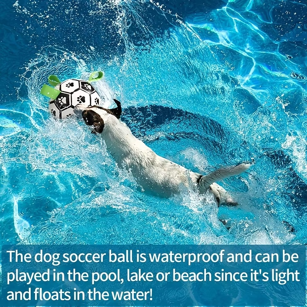 Interactive Dog Toys Dog Soccer Ball to Keep Them Busy,Durable Automatic Moving Jumping Dog Balls with Straps for Small/Medium/Large Dogs, USB Rechargeable,Not for Aggressive Chewers