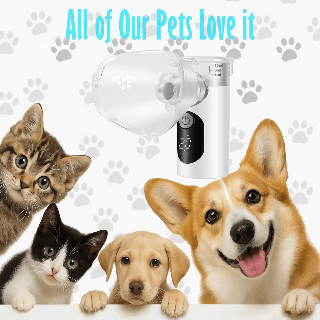 Cat Nebulizer for Breathing Problems, Low-Noise pet Spray, Suitable for Cats and Dogs (Small Cats and Small Dogs)
