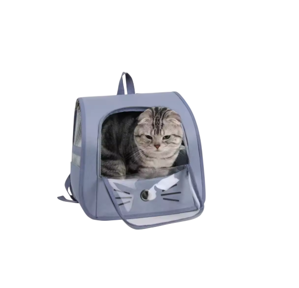 Cat Backpack Carrier, Breathable Pet Carrier Bag for Cats & Small Dogs, Portable Outdoor Travel Backpack with Ventilated Mesh, Lightweight Shoulder Bag for Hiking, Walking & Vet Visits