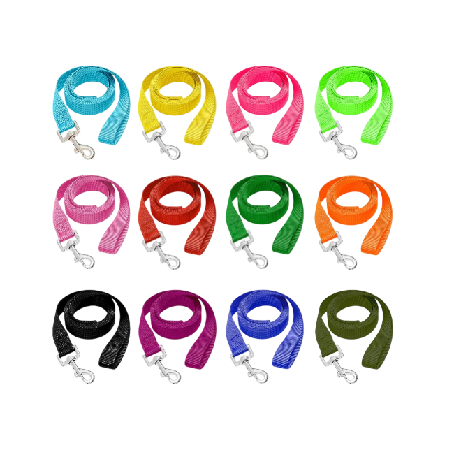 12 Pcs Dog Leashes for Small Medium Large Dogs, 6FT Lead Short Dog Leash with Swivel Hook for Walking, Training, Hiking, Rescues, Grooming, Shelter, Outdoor