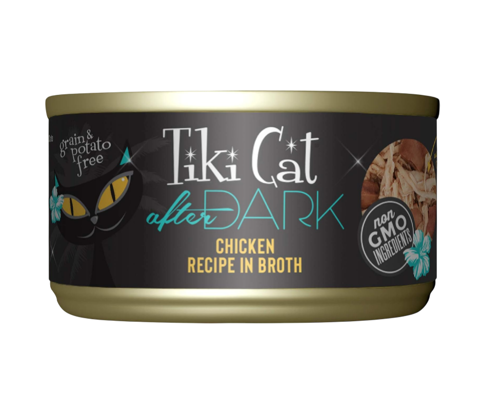 Cat After Dark, Chicken, High-Protein and 100% Non-GMO Ingredients, Wet Cat Food for Adult Cats, 2.8 oz. Can (12 Count)