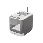 Cat Litter Box, Open Top High-Sided Metal Litter Box with Scoop, Extra Large Litter Boxes for Kitty Kitten and Big Cats, Anti-Urine Leakage, Non-Sticky, Easy to Clean (Grey)
