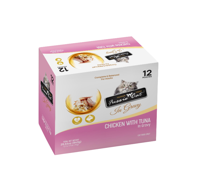 cat Premium Chicken w/Tuna in Gravy 2.47 Oz (Pack of 12)