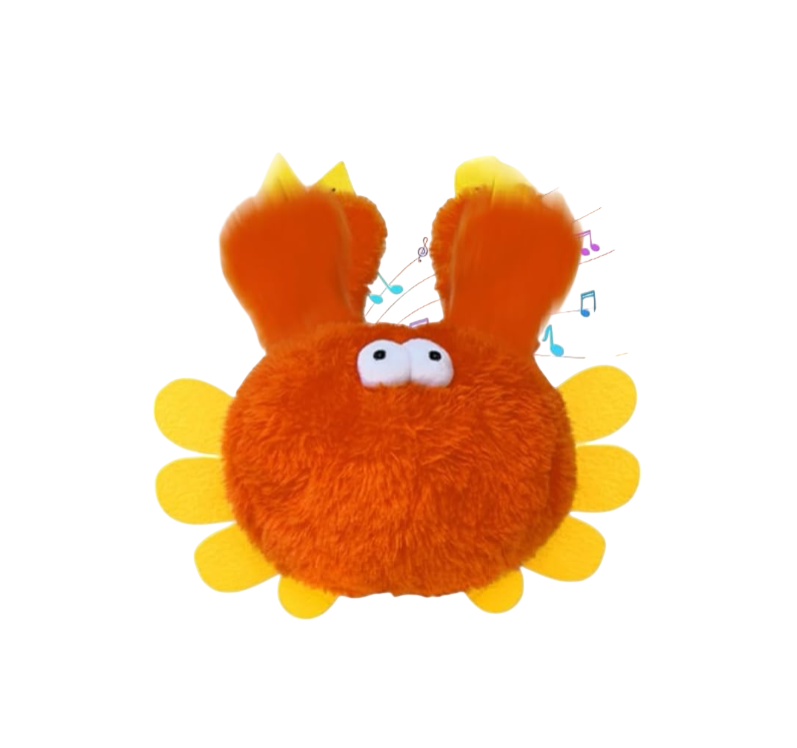 Chirping Bird Cat Toy – Rechargeable (Orange)