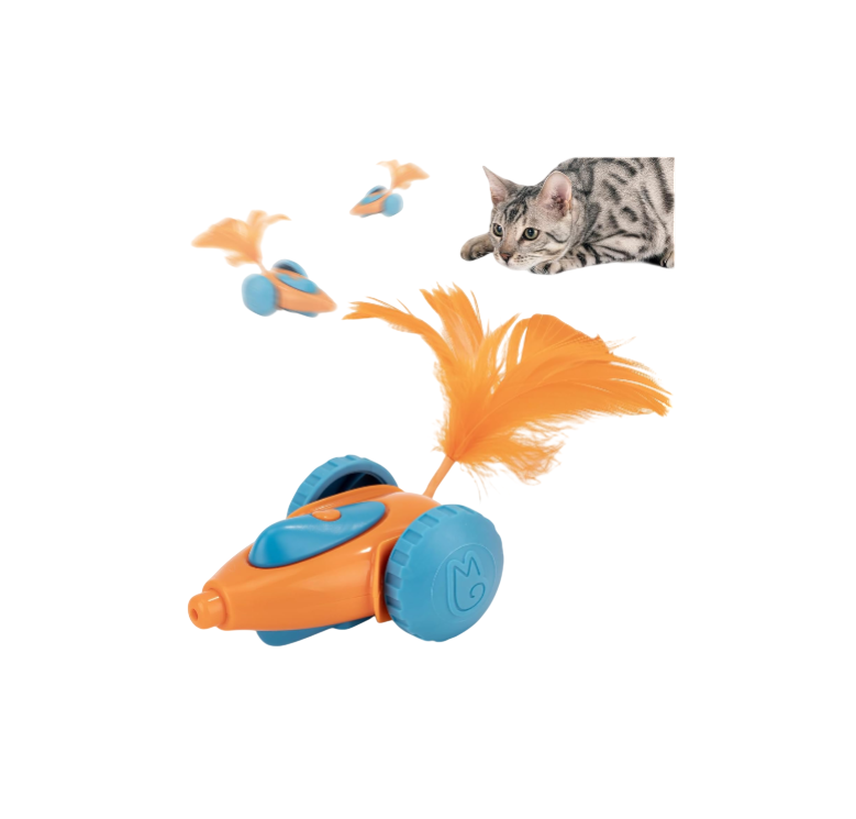 cat Toy, Automatic Interactive Migicar Toy Like a Mouse, Intelligent Programme, Rechargeable Kitten Toy
