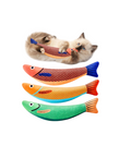 Cat Toys Saury Fish, 3 Pack, Catnip Crinkle Sound, Soft and Durable, Interactive Kitten Kicker for Indoor Kitty Exercise for All Breeds