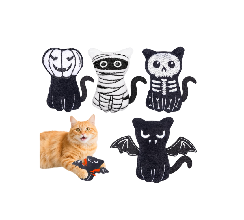 Cat Toys, Crinkly Catnip Toys for Indoor Cats Kitty Chew, Safe Teeth Cleaning Kitten Toy, Interactive Cat Nip Kicker Toy,