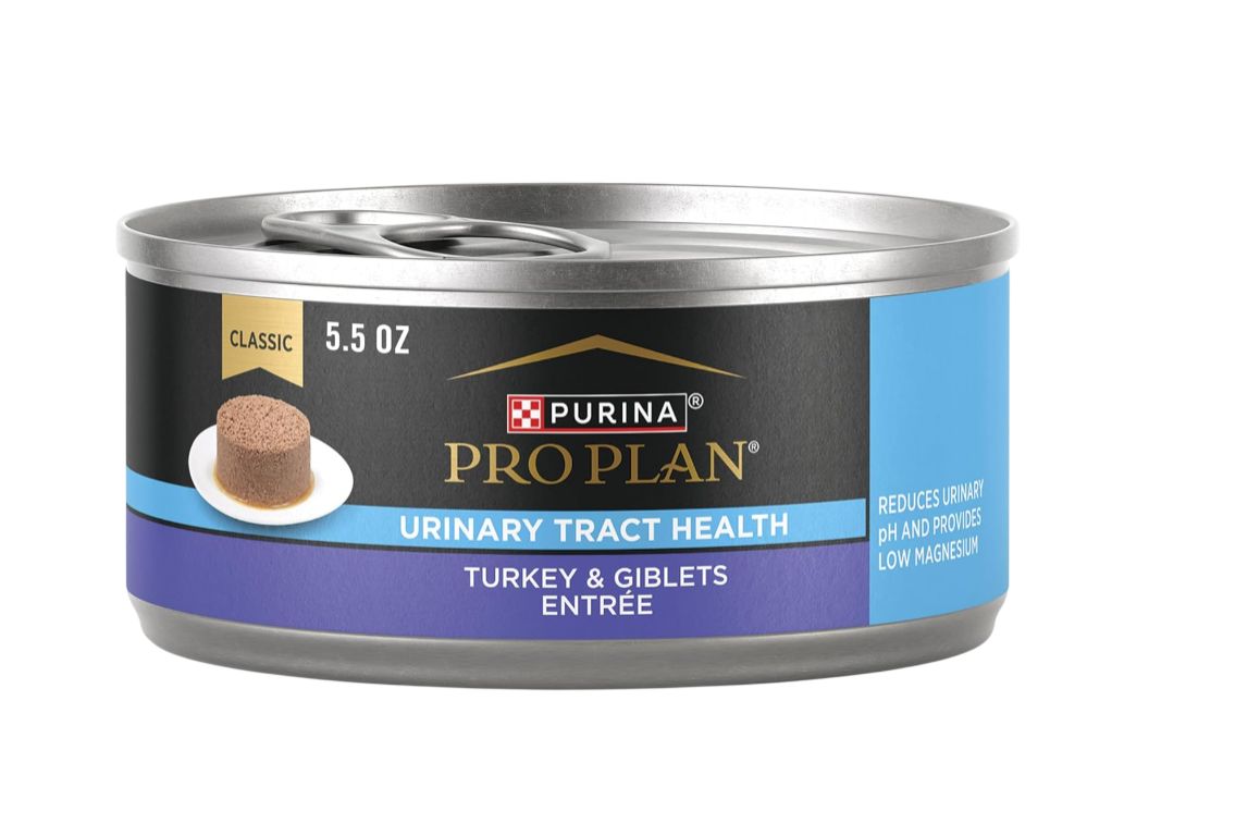 Urinary Tract Health Turkey and Giblets Entree Classic Wet Cat Food Pate - (Pack of 24) 5.5 oz. Cans