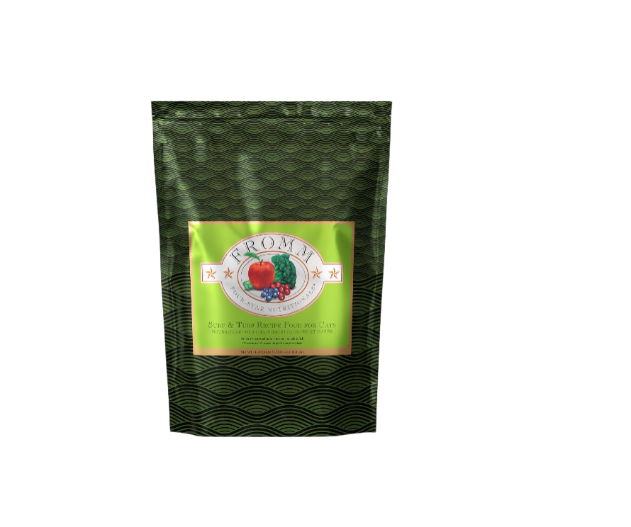 Nutritionals Surf & Turf Cat Food - Premium Dry Cat Food - Salmon Recipe - 4 lb