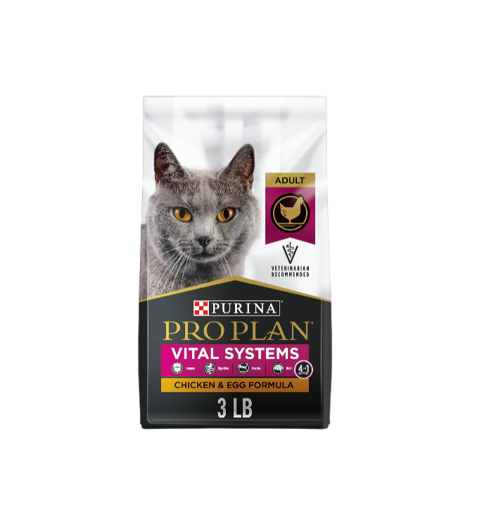 Vital Systems Chicken and Egg Formula 4-in-1 Adult Dry Cat Food - 3 lb. Bag