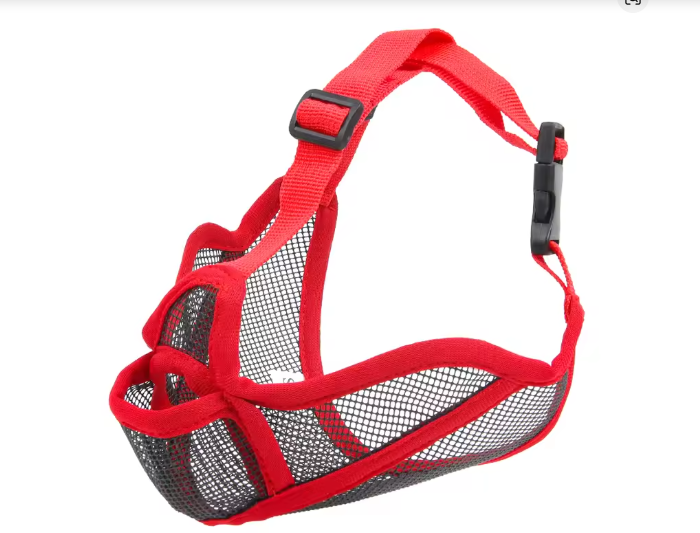 Short Snout Dog Muzzle, Breathable Mesh French Bulldog Muzzle Full Pant Muzzles for Pitbull, Soft Flat Face Dog Muzzles for Pug Prevent Biting Allow Pant & Drink