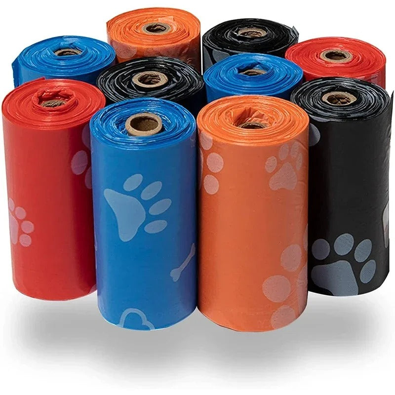 Dog Poop Bag Outdoor Cleaning Poop Bag Outdoor Clean Pets Supplies for Dog  Refill Garbage Bag Pet Supplies (5 rolls - 75 bags)
