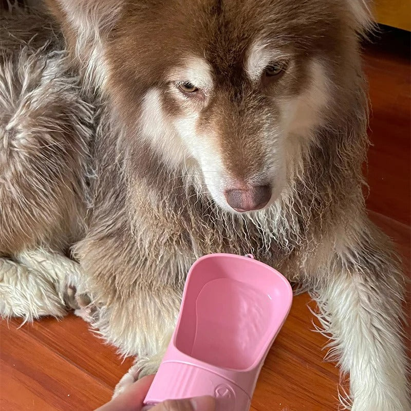 2-in-1 Dog Water Bottle with Food Container