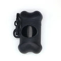 Portable Bone Shaped Dog Waste Bag Holder With Disposable Pet Garbage Bags For Outdoor Walking Supply