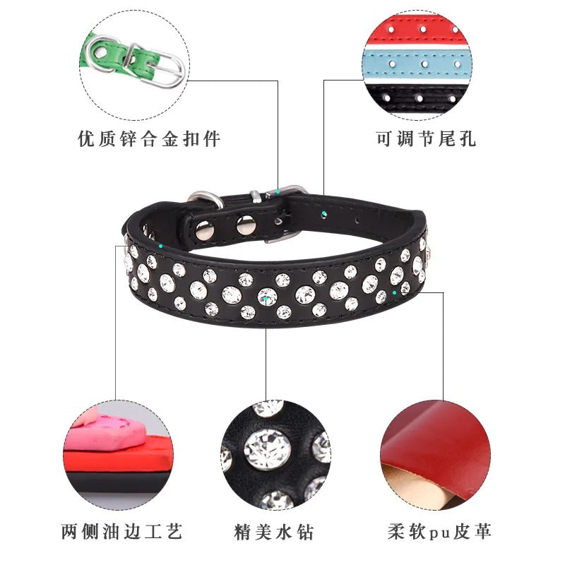 Rhinestone Collar for Small Dogs & Cats