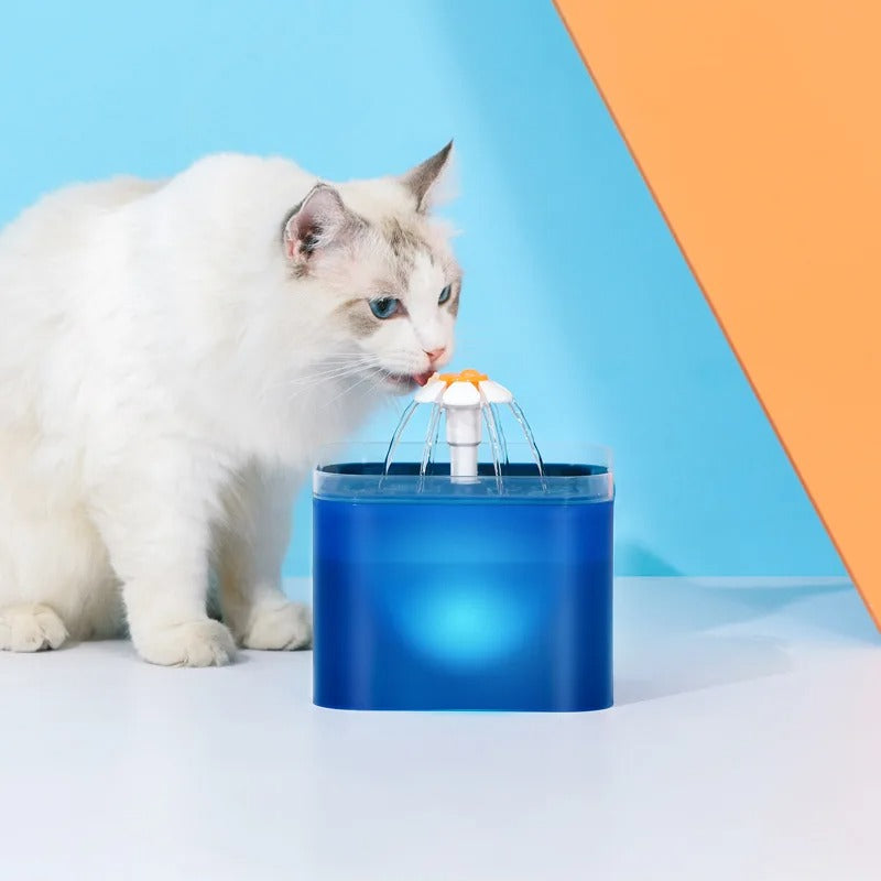 LED Pet Water Fountain for Cats & Dogs (2L)