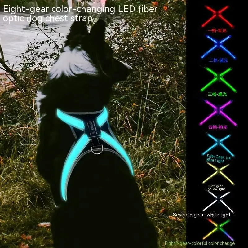 LED Reflective Dog Harness Vest
