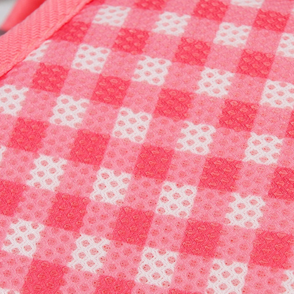 Checked Harness Small Medium-Sized Dog Cat Reflective Breathable Dog Lead Teddy Step In Bichon Pet Walking Harness Leash Rope (L)