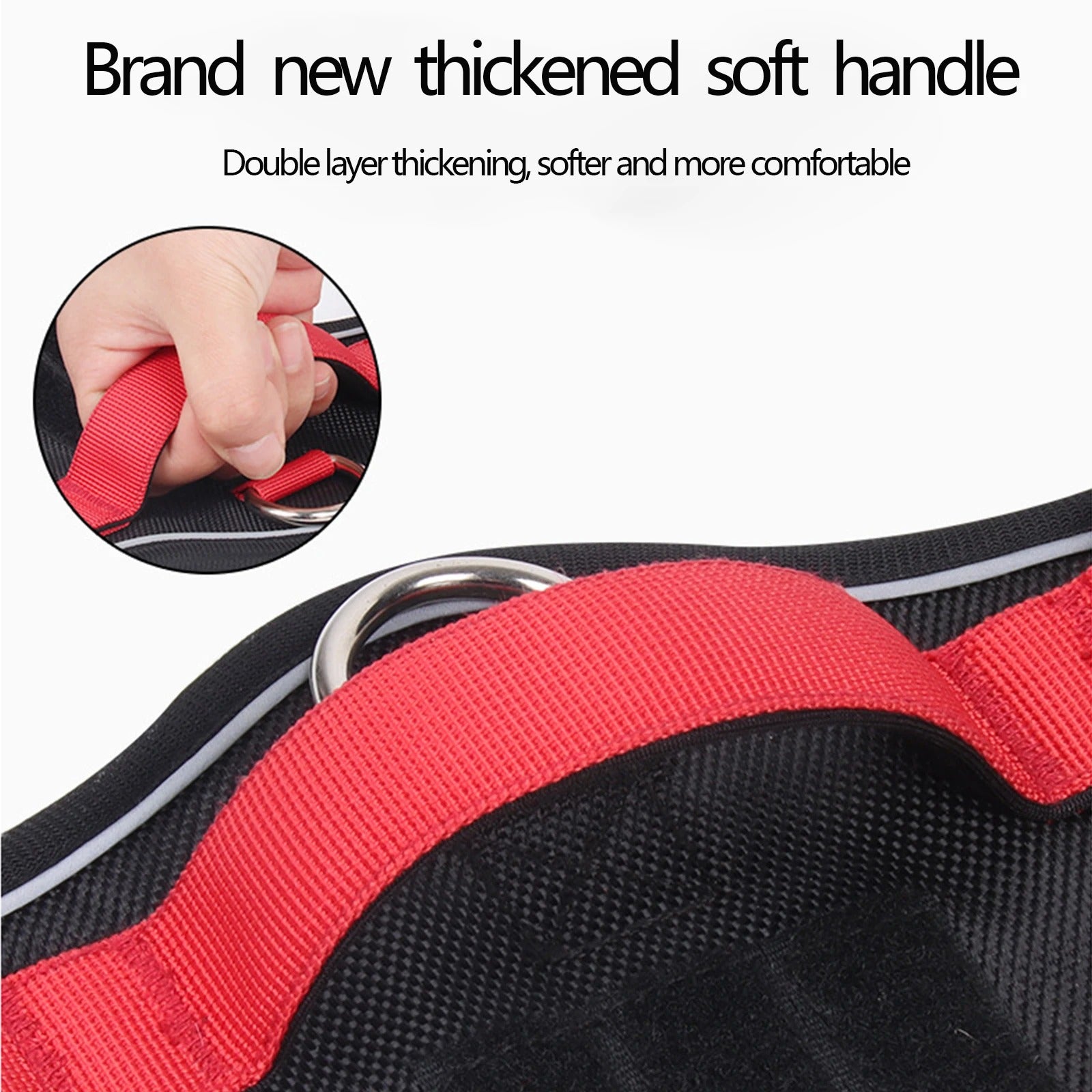 Dog Harness Reflective Midium Large Dogs Tactical Vest Big 1680D Waterproof Oxford Cloth Dog Harnesses Pet Accessoires Supplies (S)