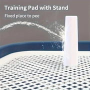 Dog Potty Training Toilet, Plastic Dog Pee Pad Holder With Removable Net, Reusable Dog Potty Trainer Dog Toilet Tray For Pets Up