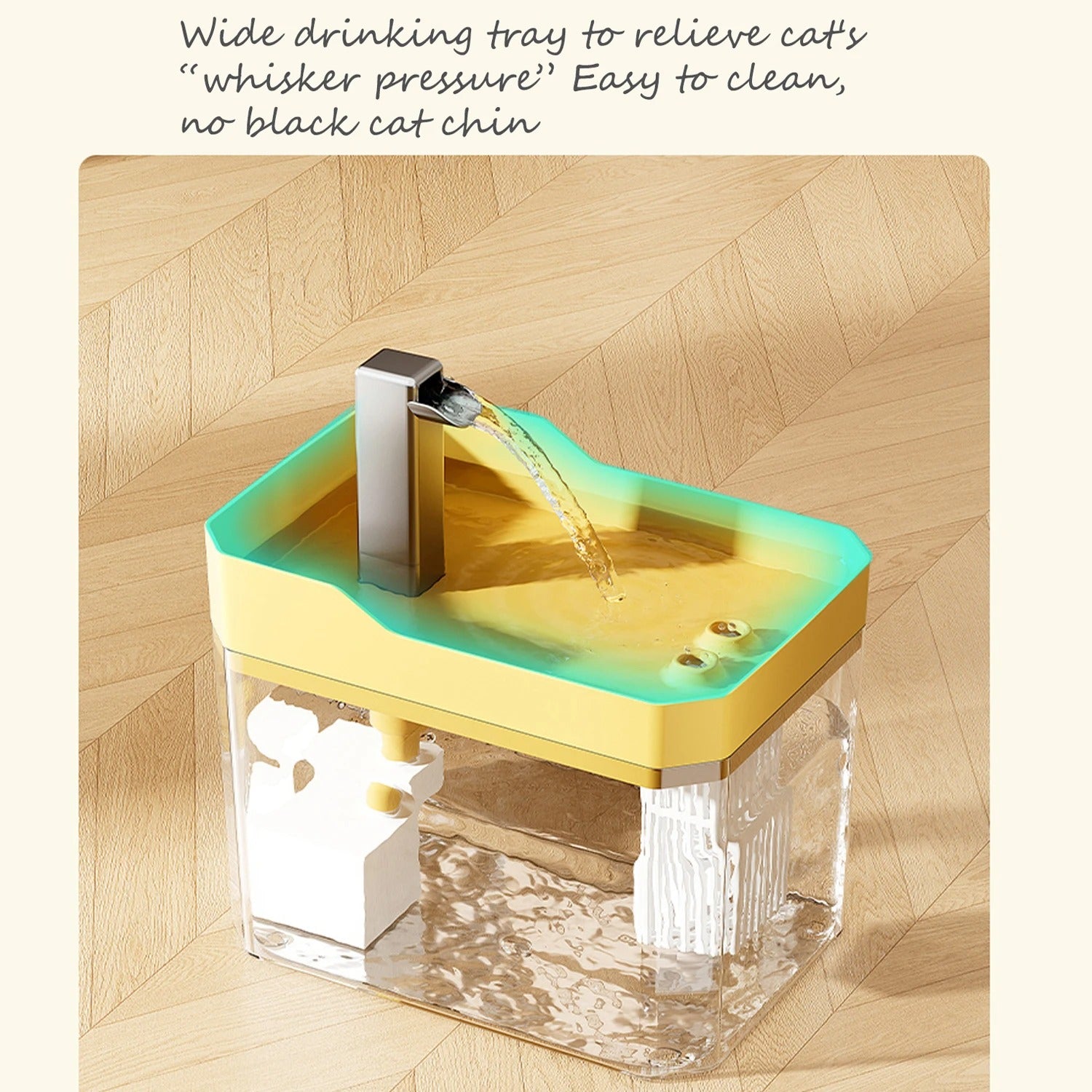 1.5L Cat Water Dispenser with Pump Filtered Water Mute Water Shortage Auto Power Off Automatic Circulating Flow Drinker