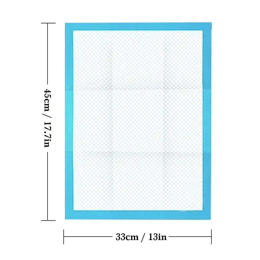 20-Pack Ultra Absorbent Pet Diaper Pads for Dogs &Cats Odor-Control Puppy Pee Mats Disposable Litter Toilet Solutions