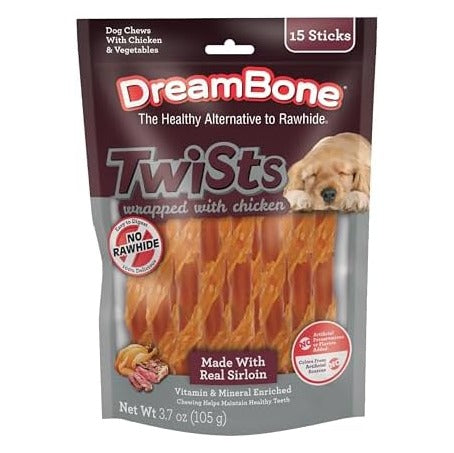 Chicken Wrapped Twists with Real Sirloin 15 ct