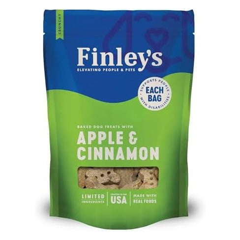 Apple Cinnamon Dog Biscuits Treats for Dogs Made in USA | Natural Apple Cinnamon Dog Treat | Wheat Free Dog Treats | Healthy Dog Treat Bags (12 oz)