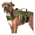 Dog Harness for Large Dogs Heavy Duty, Tactical No Pull Dog Harness with Molle System, Easy On and Off Service Dog Vest, Breathable Padded, Adjustable Reflective Pet Vest for Walking Hiking Training