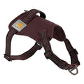 Nylon Duck No Pull Dog Harness, Fully Adjustable Dog Harness with Quick Control Handle and Reflective Accents, Deep Wine, Medium