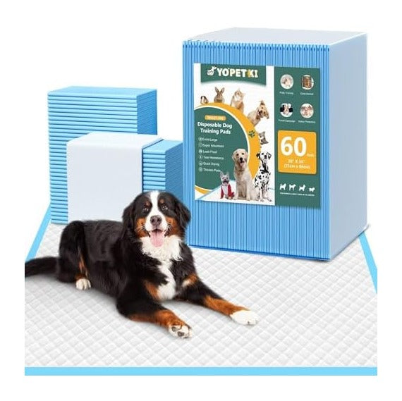 60 Count Extra Large Dog Pee Pads 28" x 34", Super Absorbent X-Large Puppy Pads Disposable Dogs Training Pads, Quick Drying Leak-Proof Dog Potty Pads for Doggies Puppies