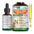 Flea & Tick Prevention Support - Oral Flea Natural Control & Treatment for Dogs and Cats - Herbal Medicine for Small and Large Dogs with Multivitamin Pet Supplement Made in USA