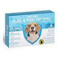 Flea and Tick Prevention for Dogs: Flea & Tick Topical for Medium Dogs 23-44 lbs, 6 Dose Flea and Tick Prevention for 6 Months (6 Pack)