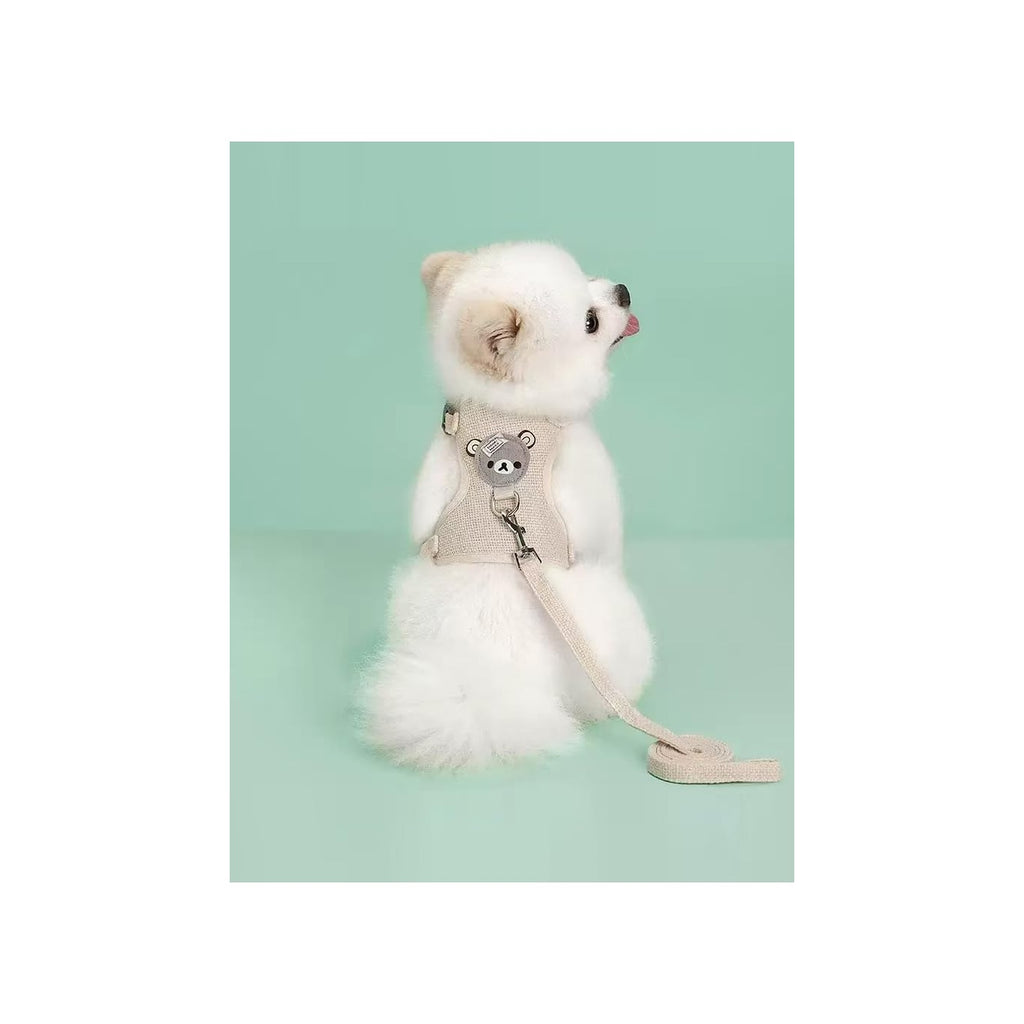 Pet Cat Dog Chest Harness and Leash, Soft Cat Dog Pet Vest with Rope, Adjustable Dog Walking Harness, Only for Small Dog Cat Pet