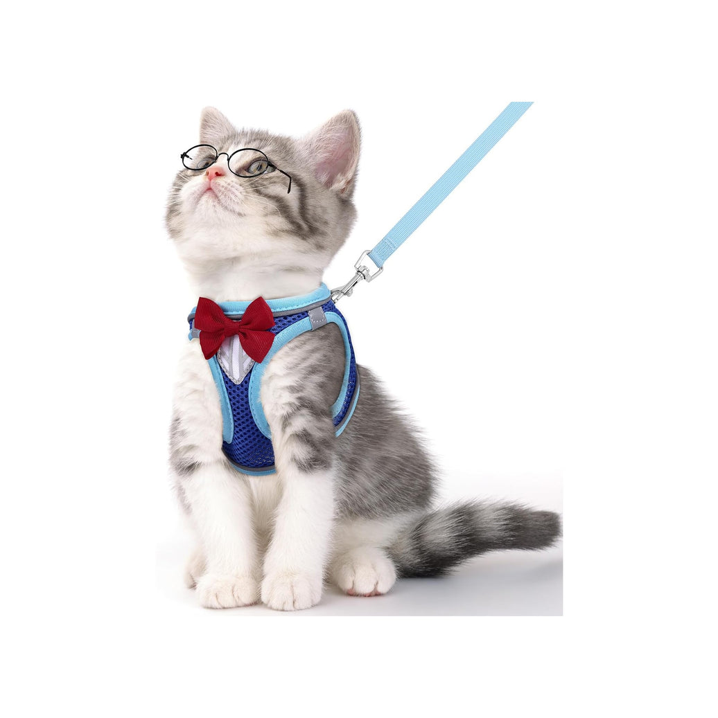 Reflective Mesh Cat Harness & Leash