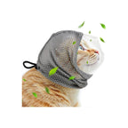 Adjustable Cat Muzzle for Grooming and Biting Prevention, Breathable TPU Material with 4 Anti-Scratch Gloves for Nail Trimming Bathing Vet Visits