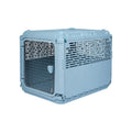 Plastic Kennels Rolling Plastic Wire Door Travel Dog Crate, Collabsible Kennel