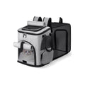 Cat Backpack Carrier, Breathable Expandable Cat Backpack Large Space Cat Carrier Backpack for Kitty Small Dog, Foldable Airline Approved Dog Backpack, Cat Travel Bag Up to 20 lbs
