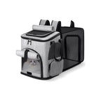Cat Backpack Carrier, Breathable Expandable Cat Backpack Large Space Cat Carrier Backpack for Kitty Small Dog, Foldable Airline Approved Dog Backpack, Cat Travel Bag Up to 20 lbs