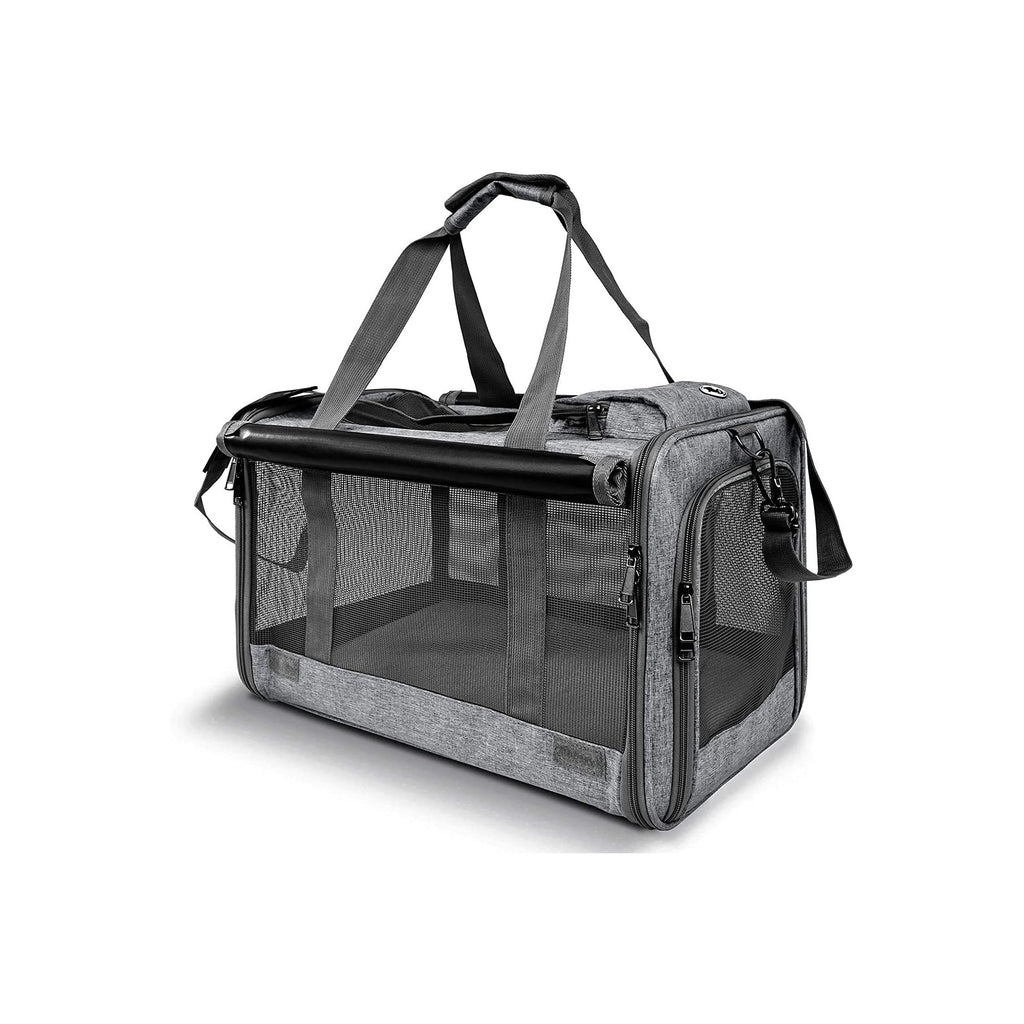 Pet Carrier for Large Cats, Soft-Sided Cat Carrier for Medium Big Cats and Puppy up to 20lbs, Washable Dog Carrier Privacy Protection for Home Outdoor Travel