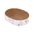 Oval Sturdy Cat Scratching Cardboard Pad Breathable Cat Scratch Pad, Cat Scratching Cardboard for Indoor Cats, Furniture Protecter