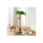 Cat Scratching Post for Indoor Cats and Kitten - 35.43" Tall Cat Scratching Post with Sisal Rope,Palm Tree Cat Scratch Post with Hanging Ball